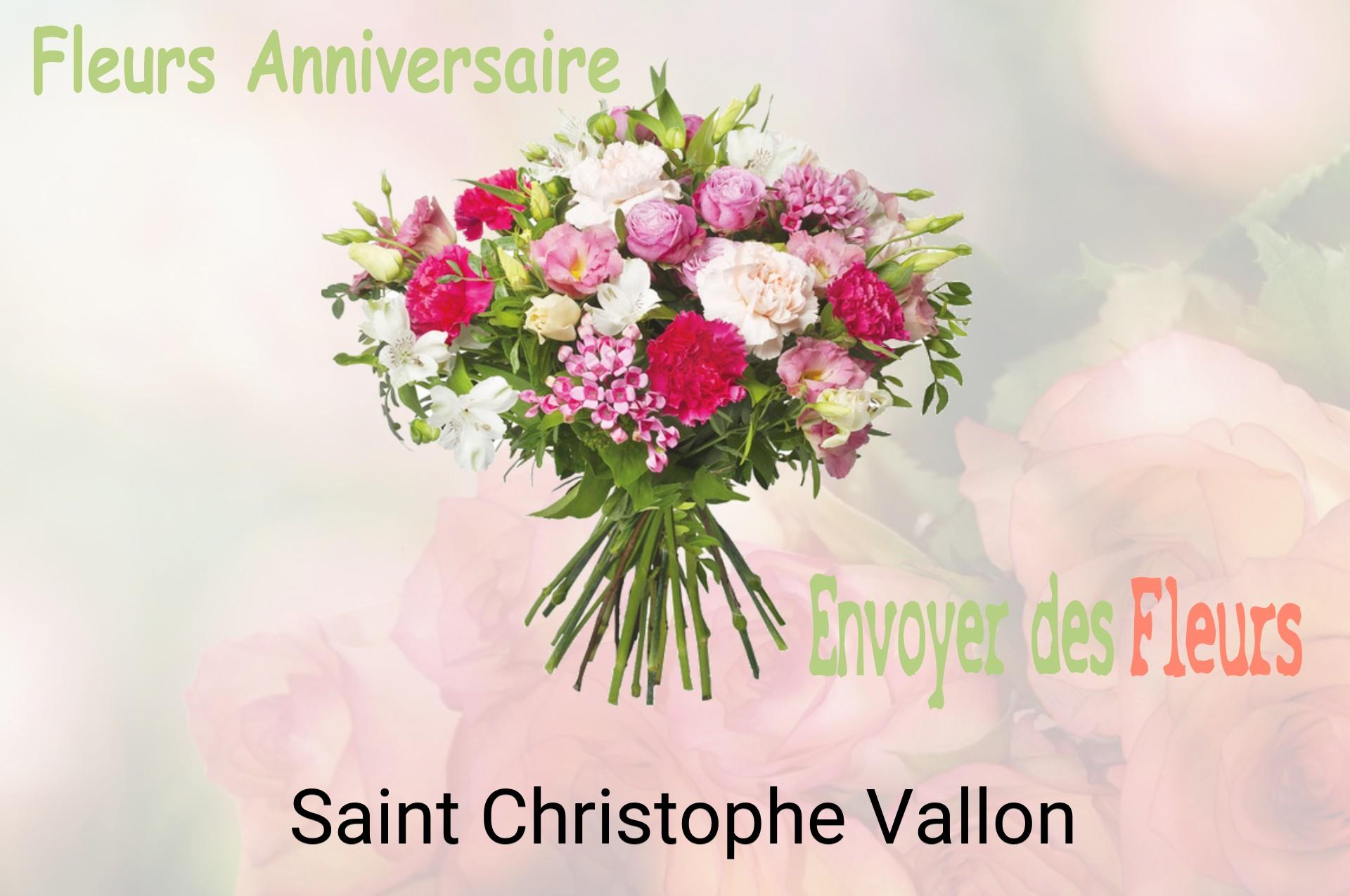 Bouquet de fleurs d’anniversaire livré à Saint-Christophe-Vallon